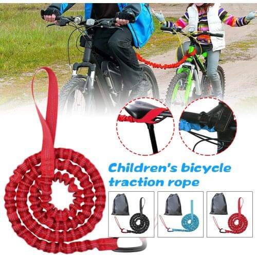 New MTB Bicycle Traction Rope Outdoor Bicycle Parent-child Pull Rope Traction Belt Elastic Tow Rope Mountain Bike Accessories