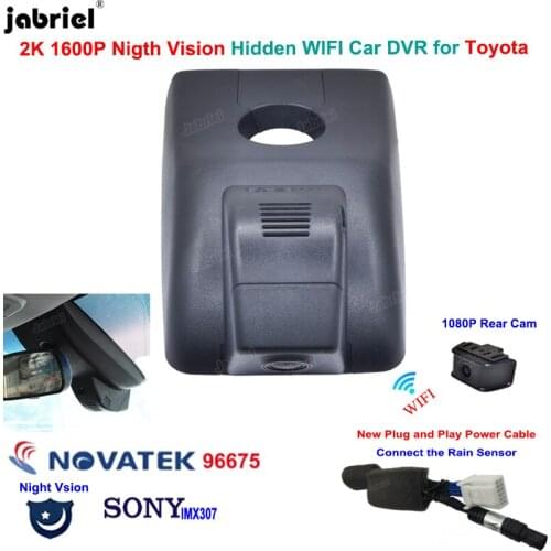 For Toyota Rav4 XA50 for Toyota Rav4 LE XLE Premium for Toyota Wildlander for Suzuki Across 2018-2021 2K 1600P Car DVR Dash Cam