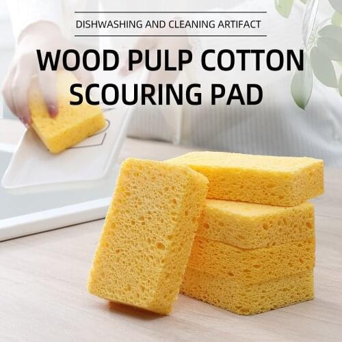 2.5cmVery thicWood Pulp Sponge Eraser Magic Sponge Used For Household Bathroom Cleaning Brushes Kitchen Dish Cleaner Accessories