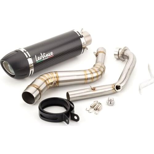 For Yamaha LC135 LC150 LC 135 150 Motorcycle Exhaust Header Modified Roundabout Middle Link Pipe Escape Moto With Muffler