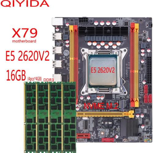 HUANANZHI X79 4M motherboard LGA 2011 PS2 USB2.0 SATA3 nvme m.2 support REG ECC memory and Xeon E5 processor Strong x79 M2 M3
