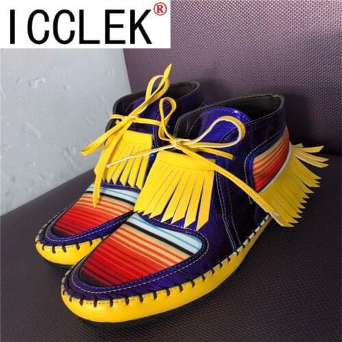 2021 Winter New Female Comfort Cartoon Cat Printed Leather Button Casual Flat Ankle Boots - 4 Purple