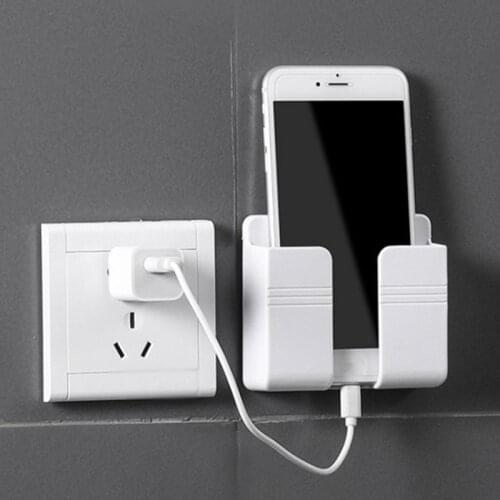 1PC Wall Mounted Organizer Storage Box Remote Control Air Conditioner Storage Case Mobile Phone Plug Holder Container Rack