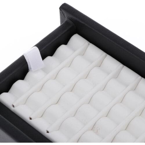 2 Pcs Diamond Display Tray Stone Storage Case Gemstone Organizer w/Magnet Cover