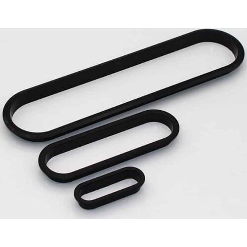 2pc plastic Table Cable Outlet grommet oval plug cover for PC Desk Wire holder Cabinet vent hole decor handle Furniture Hardware