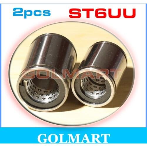 2pcs ST6UU linear ball bearing Kugellager Linearlager Bush bushing for 6mm shaft rail
