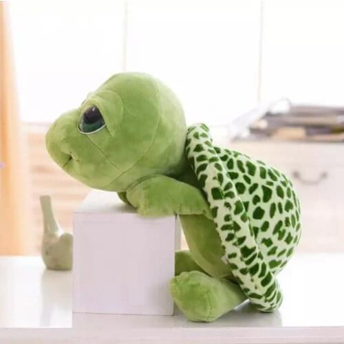 20cm Tortoise Stuffed Toys Green Big Eyes Stuffed Tortoise Turtle Animal Plush Baby Toy Doll Tortoise Doll Pillow Baby Toy Gift