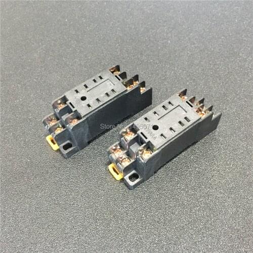 20pcs PYF08A Relay Socket Base for MY2NJ HH52P H3Y-2 Power Relays 8 Pin Screw Terminal Din Rail Mount