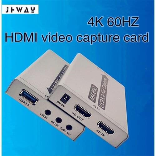 4K 60Hz USB 3.0 HD Video Capture Card For OBS Capturing PS4 Game DVD Camcorder HD Camera Live Streaming