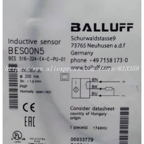 BES 516-324-E4-C-PU-01 New High-Quality Balluff Proximity Switch Sensor