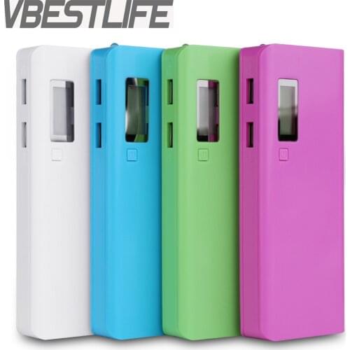No Battery) 18650 DIY Battery Bank Portable Battery Shell Box Case DIY KIT Digital LCD Display Powerbank 18650 Protector Case