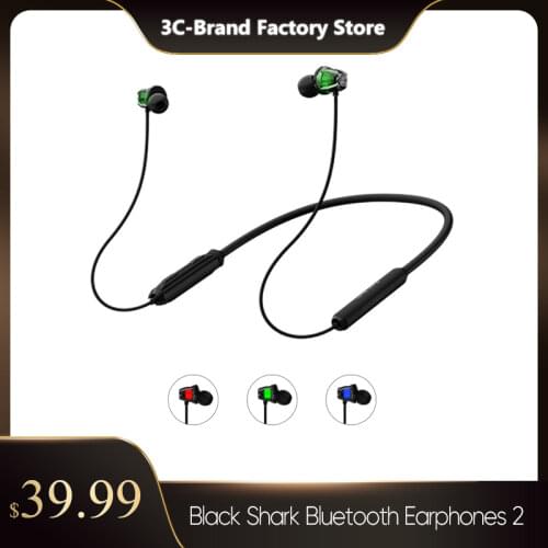 Original Black Shark Bluetooth 5.0 Earphone 2, E-sports Wireless Headphone with Hi-Fi Sound Gaming Headset for Xiaomi Redmi Note