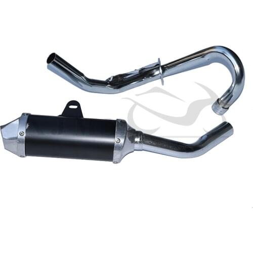 Universal Motorcycle Scooter 28mm black Exhaust Muffler Silencer Pipe For 50 110 125 CC PIT DIRT BIKE