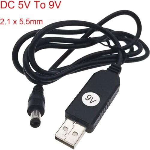 DC 5V To 9V Step UP Module USB Converter Adapter Cable 2.1x5.5mm Plug
