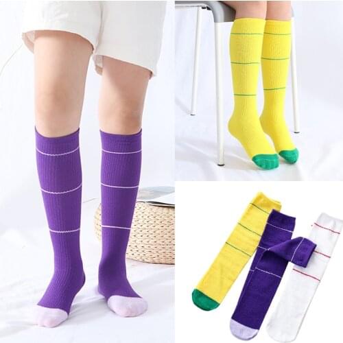 Child girls long cotton Sock for baby kids Knee High Socks Toddlers spring autumn striped Socks Over Knee infant girl Socks