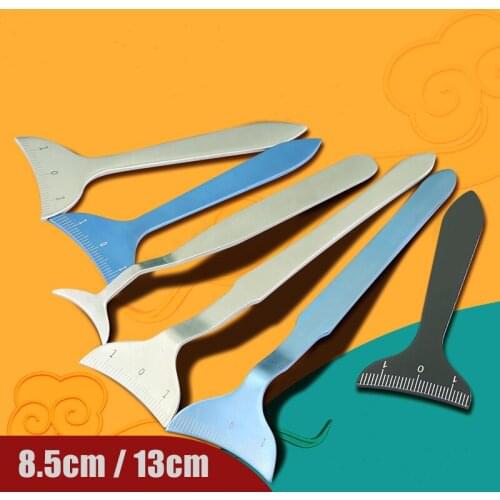 Medical Lying Silkworm Board Curved Ruler Medical Beauty Plastic Surgery Equipment Ophthalmology Tools Orbital Measurement Aid B