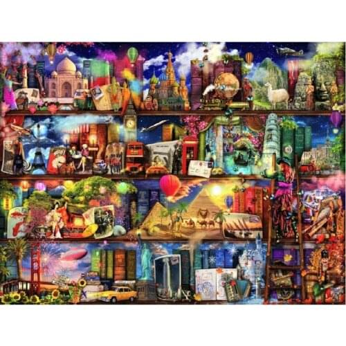 Oneroom Needlework DIY DMC 14CT unprinted Cross stitch kits For Embroidery Fabulous Library Counted Cross-Stitching embroider