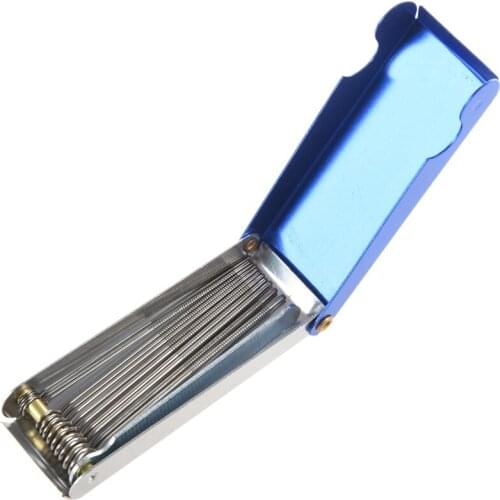 Guitar Nut Bridge File Set Luthiers Tool Box 13 Sizes Of Files 1 Flat File for Guitar Banjo Mandolin Bass String Groove Slot