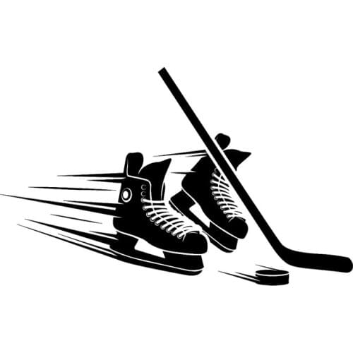 LLY-1676 Car Sticker Hockey Shoe Modeling Decals PVC Fashion Motorcycle Auto Body Bumper Decoration Quality Waterproof Decal