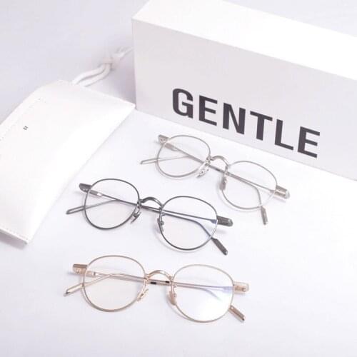 GM Titanium alloy Round Prescription Eyeglasses Frame Optical glasses Frames GENTLE 9 Proud X Men Women Reading glasses