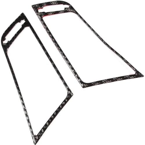 Trim,Center Air Condition Outlet Vent Trim Cover Carbon Fiber Internal Decor Sticker Fit for Infiniti Q50/Q60