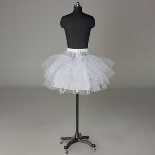 Romantic New Design Women Girls Short Petticoat Underskirt Bridal Wedding Dress Skirt Slips