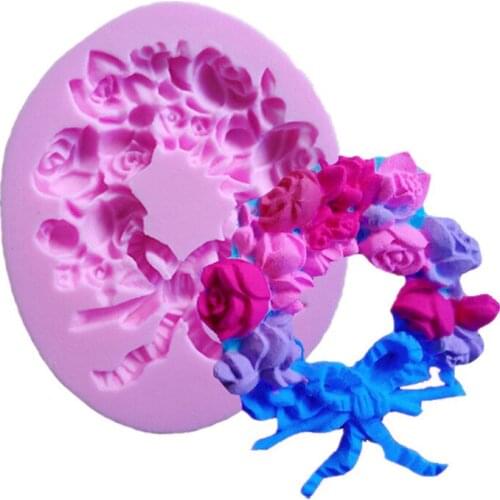 Fondant silicone mold garland chocolate mold fondant cake decoration mold