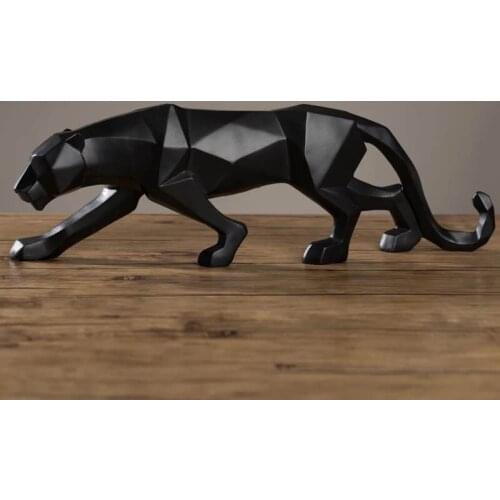 NORDIC MINIMALIST GEOMETRIC ORIGAMI ANIMALS LEOPARD ORNAMENTS MODERN TV CABINET BAUBLE CREATIVE EUROPEAN-STYLE DECORATIVE