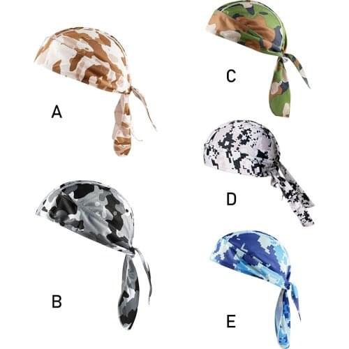 Sports Headwear Quickly Dry Cycling Bandana Headband Adjustable Headscarf UV Protection Wicking Motorcycle Bike Cap Helmet Liner