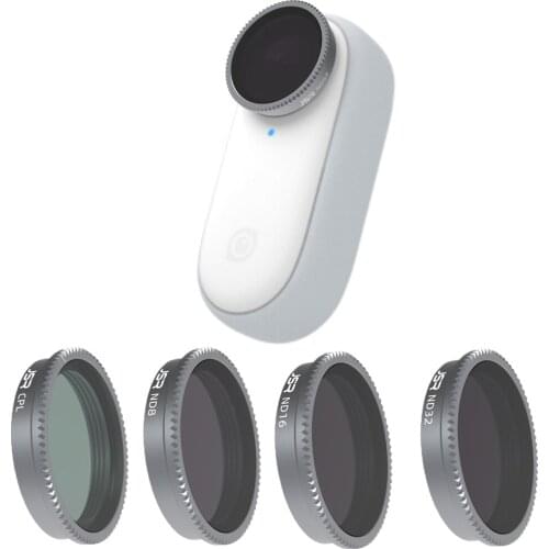 Glass UV CPL ND8 16 32 ND64 STAR Night Lens Filter Set Alloy Frame for Insta360 GO 2 GO2 Action Camera