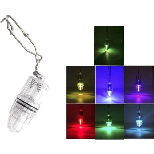 LED Fishing Rod Tip Night Light Flash Strike Smart Sensor Rod Tip Strike Alert with Batteries Fishing Accessories Tackles Lamp