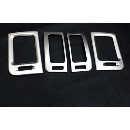 TOMEFON 4Pcs For Nissan X-Trail T31 ABS Chrome Front Air Vent Cover Middle Trim Interior XTrail X Trail Car-styling 2008 to 2013