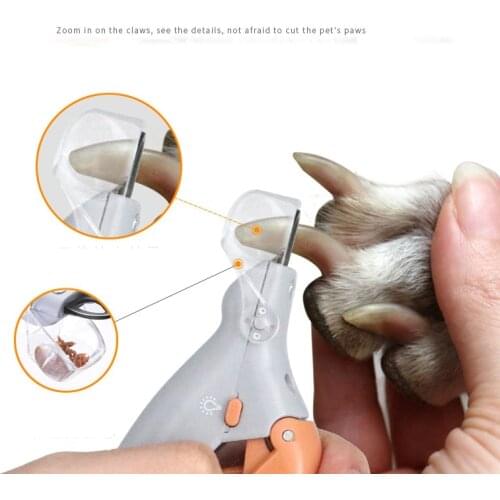 Dog Nail Trimmer Pet Nail Grinder Cat Nail Clippers Led Light 5X Magnifier Cat Dog Grooming Tool Pet Nail Claws товары для собак
