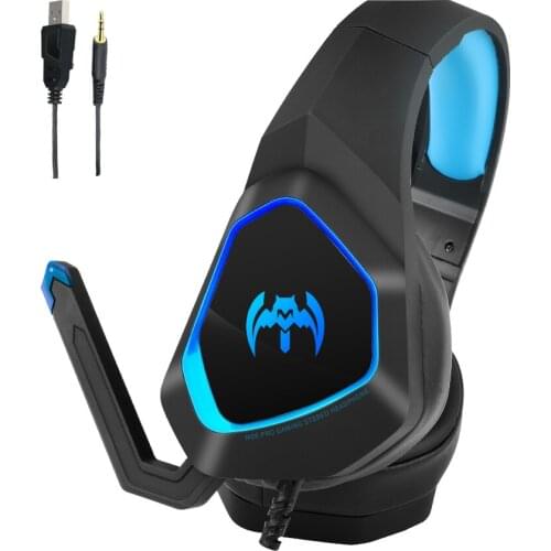 V6 Gaming Headset Stereo Surround Earphone Noise Cancelling With Light Mic Deep Bass Headphones For PS4,Xbox,Laptop Gamer