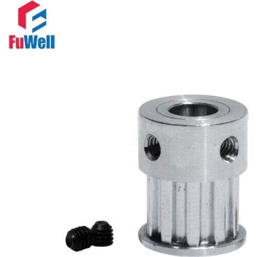 XL-10T Timing Pulley 10Teeth XL Transmission Belt Pulleys 11mm Belt Width 8mm Inner Bore Aluminum Alloy Gear Pulley