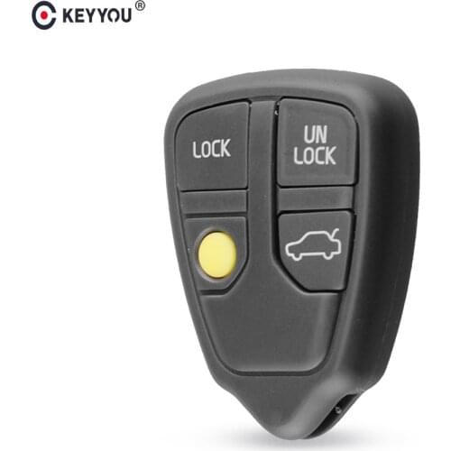 KEYYOU Replacement Shell Remote Case Key Fob VOLVO XC70 XC90 S40 S60 S70 S80 S90 V40 V70 V90 C70 4 Button