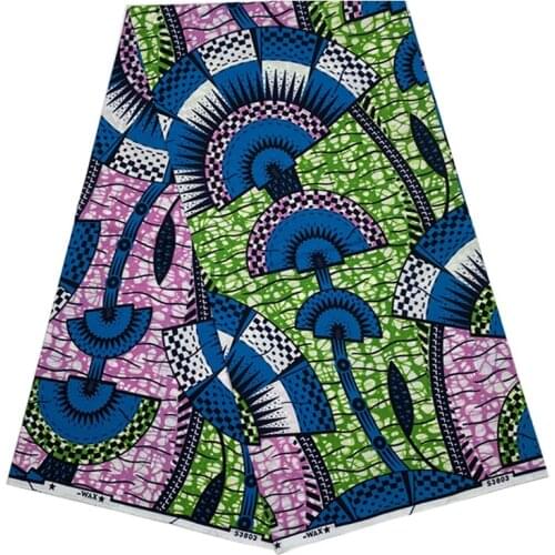 100%Cotton Ankara African Wax Style Print For Fabric Prints Real Breathable Soft Nigerian Dye For Clothes By The Yards S-P 7-11