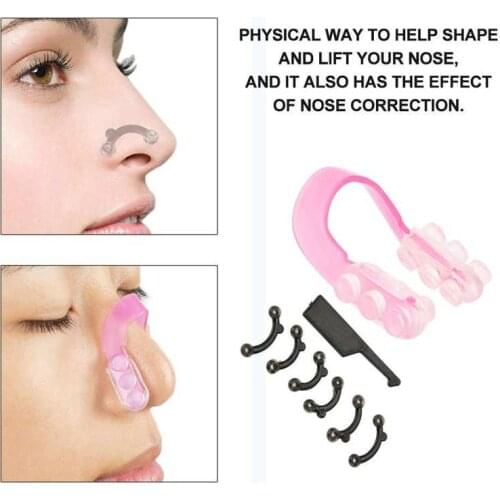 3pcs/set Nose Up Lifting Shaping Shaper Orthotics Clip Beauty Nose Slimming Massager Straighten Clip Tool Nose Up Clip Corrector