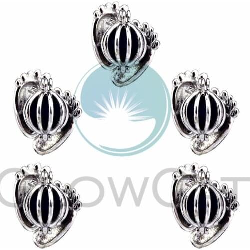 5X Feet Pearl Cage Locket Pendant Jewelry DIY Bead Cage Aroma Essential Oil Diffuser For Oyster Pearl