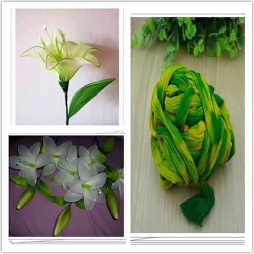 54 colors mix shipping or only one color ship double color stocking flowers/nylon flower /silk flower making/ DIY flowers craft