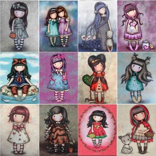 5d diamond embroidery cute girl 5d diamond painting full square 5d diamond mosaic sale decoration home wall sticker