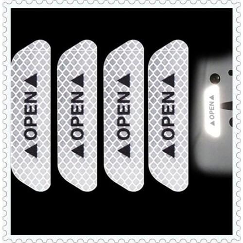 Car Accessories Exterior Reflective Door Stickers DIY for Opel Astra g/gtc/j/h Corsa Insignia Mokka KX3 KX5