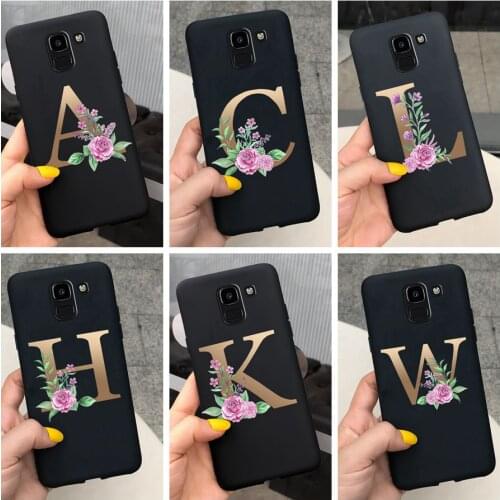 Luxury Custom Name Couple Cover For Samsung Galaxy J6 J4 J8 A6 Plus A9 A7 2018 J2 J5 Prime TPU Case Funda Soft Touch Skin Bumper