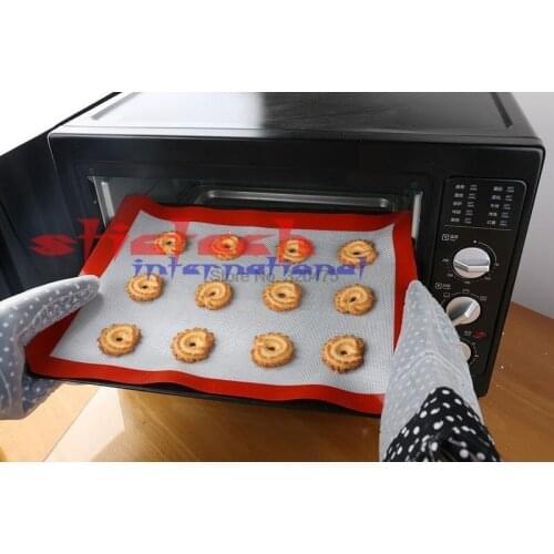 By dhl 50pcs 40*30cm Non-Stick Silicone Baking Mat Pad Baking Sheet Glass Fiber Rolling Dough Mat Cake Baking Tool For Kitchen