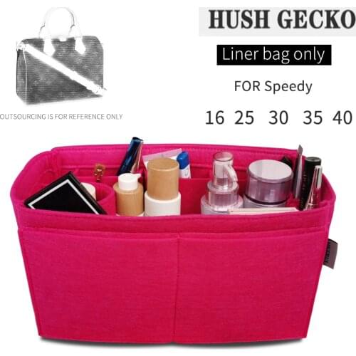 For Speedy 16 25 30 35 40 Bag Insert Organizer Purse Insert Organizer Bag Shaper Bag Liner-2-3MM Premium Felt(Handmade/20Colors)