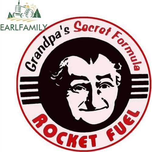 EARLFAMILY 13cm x 12.7cm for Grandpas Secret Formula Decal Tuning Snowboard Car Stickers Wall Kids Room Auto JDM Assessoires