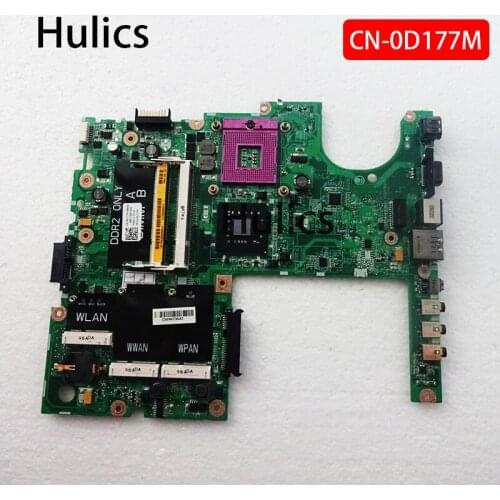 Hulics Original For Dell studio 1555 laptop Motherboard DDR2 DAFM8BMB6F1 D177M mainboard 0D177M CN-0D177M MAIN BOARD