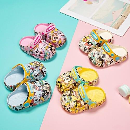 Summer Baby Shoes Sandals Boys Girls Beach Shoes Breathable Soft Fashion Sports Shoes High Quality Cartoon Kids Shoes