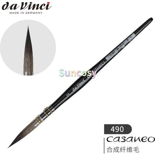 Da Vinci Brushes Series 490 Casaneo Quill Liner, Excellent for Watercolor, Gouache, Acrylic, calligraphy and ink and sketching