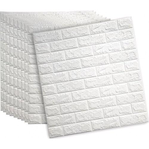 70x77cm 3D Wall Stickers Living Room Decor 3D Foam Sef Adhesive Peel And Stick Stone Wallpaper 3D Tiles Wallpaper